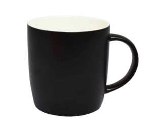 Ariston Two Tone New Bone Barrel Mug Matt Black/White