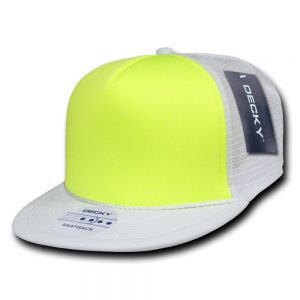 Flat Bill Neon Trucker Cap