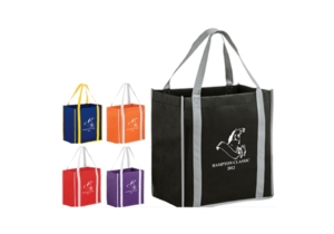 Two-Tone Non-Woven Tote Bag With Poly Board Insert