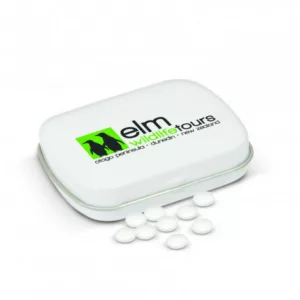 Rectangular Mint Tin - White