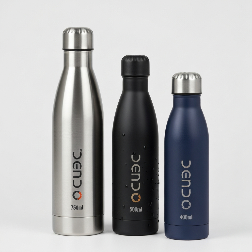 Stainless steel promotional drink bottles — laser-engraved insulated corporate gift bottles, Australia