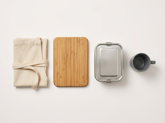 Branded Kitchen & Homeware: Aprons, lunch boxes, chopping boards, homeware
