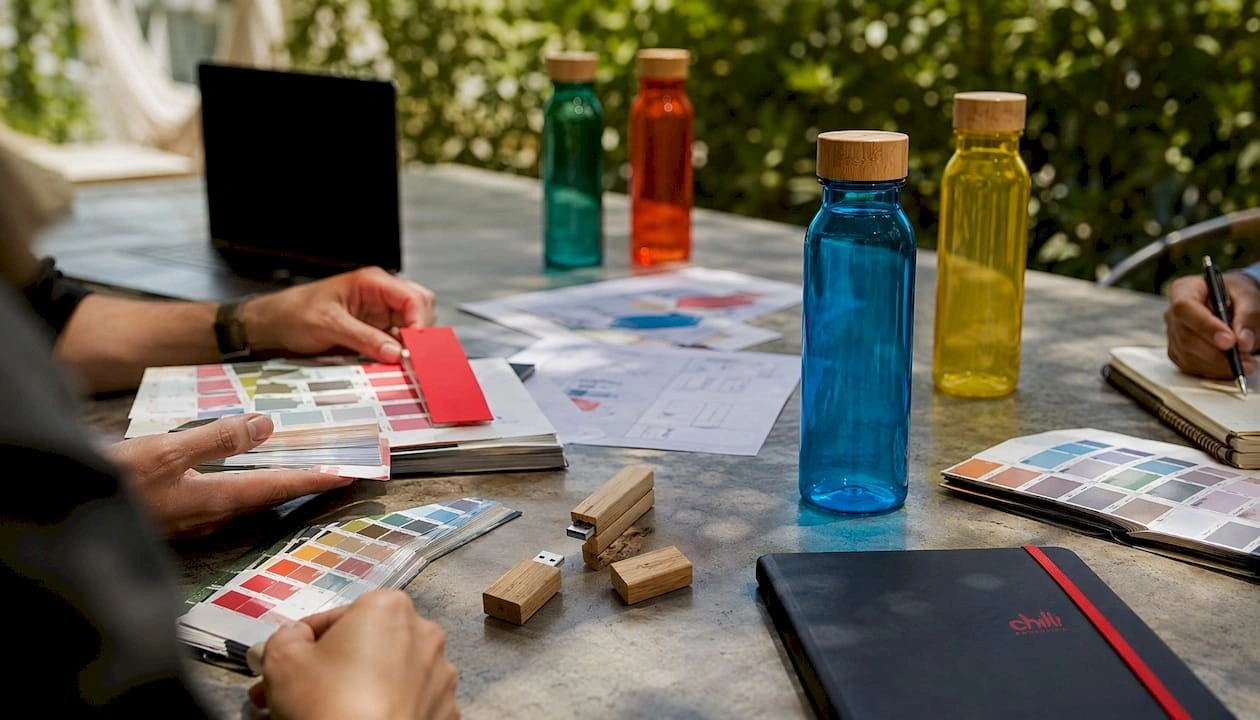 color testing on eco promotional products